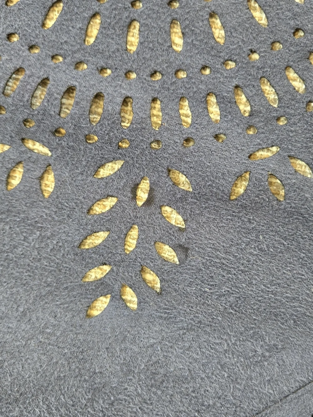 Oragami Faux Suede Fringe Shawl Wrap - Picture 6 of 7